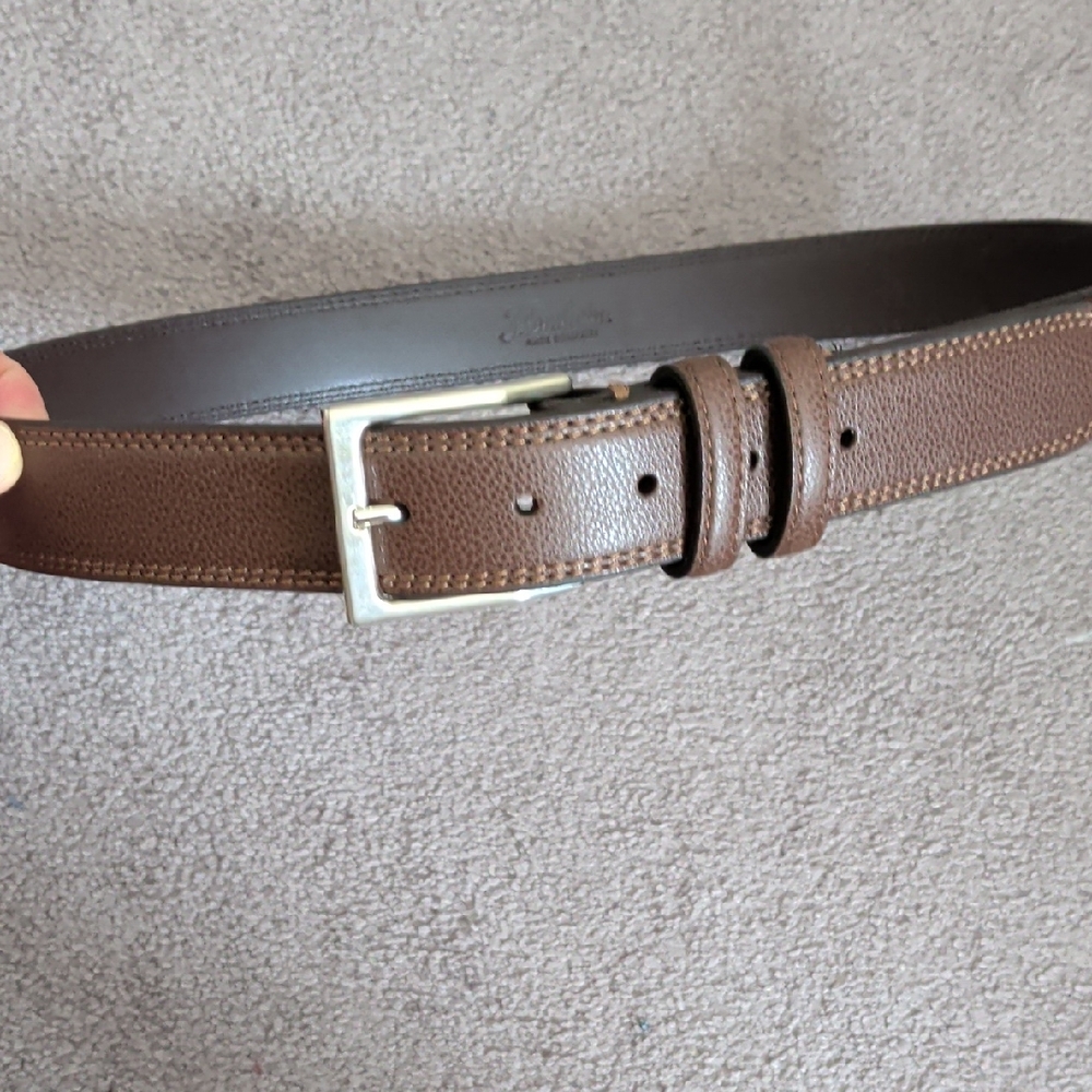 Florsheim Men's Brown Leather Belt